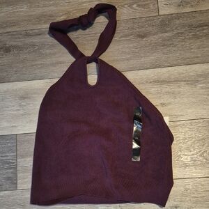 Banana Republic Deep Purple Halter Tank Top
